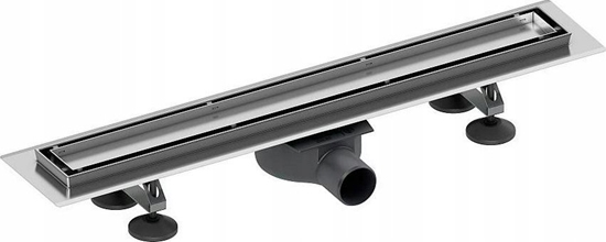 Изображение Tece TECElinus - odwodnienie liniowe z rusztem ozdobnym odwracalnym "2 w 1" 700 mm