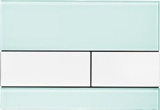 Изображение Tece TECEsquare - przycisk szko zielone, przyciski biae (w)