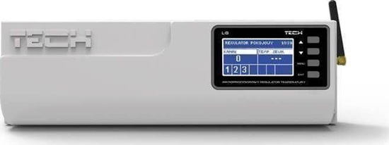 Изображение Tech Listwa montaowa L-8e bezprzewodowa do obsugi zaworów termostatycznych (8 sekcji) biaa