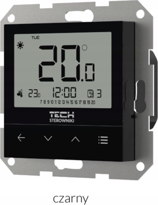 Изображение Tech Przewodowy regulator pokojowy, dwustanowy do systemów ramkowym F-4Z v1 - CZARNY