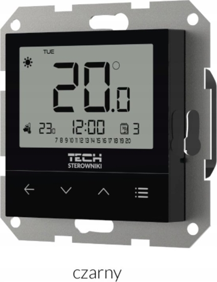 Изображение Tech Przewodowy regulator pokojowy, dwustanowy do systemów ramkowym F-4Z v1 - CZARNY