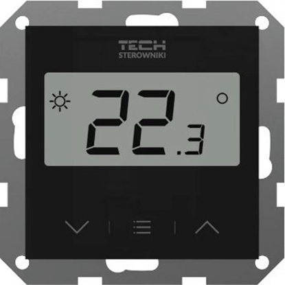 Изображение Tech Regulator bezprzewodowy, pokojowy z pomiarem wilgotnoci powietrza do systemów ramkowych F-8z 55 mm, czarny STF-8ZBK