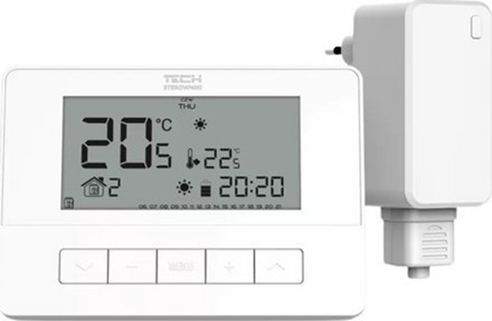 Изображение Tech Regulator pokojowy bezprzewodowy, dwustanowy T-4.2 biay STT-4.2WH