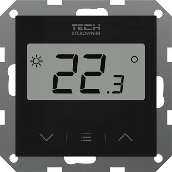 Picture of Tech Regulator przewodowy, pokojowy F-12B do listwy L-X i L-12 dedykowany do systemów ramkowych 55mm, czarny STF-12BBK