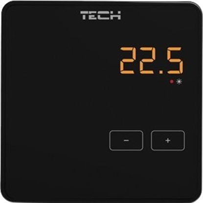 Attēls no Tech Sterownik pokojowy bezprzewodowy R-8Z, czarny (wspópraca z L-8) STR8ZBK