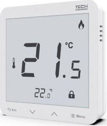 Attēls no Tech Sterownik R-8S PLUS pokojowy, bezprzewodowy z pomiarem wilgotnoci biay