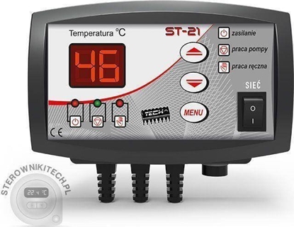 Attēls no Tech Sterownik ST-21 do pompy CO czarny