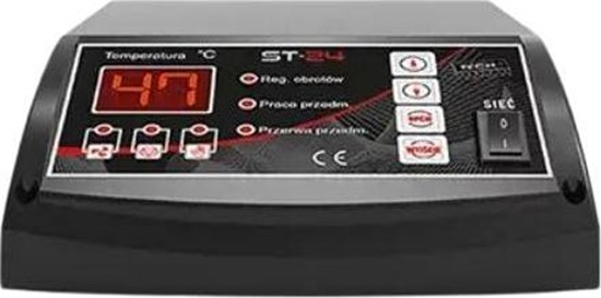 Picture of Tech Sterownik ST-24 do kota zasypowego - wentylator i pompa CO + automatyczna regulacja obrotów, czarny