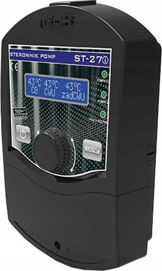 Picture of Tech Sterownik ST-27I do instalacji (2 pompy) - pompa CO, CWU lub podogow, czarny