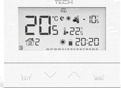 Attēls no Tech Sterownik ST-292V3 pokojowy przewodowy dwustanowy L-5 (3 mm szko) biay