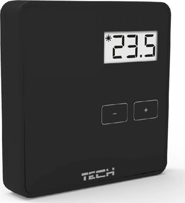Attēls no Tech Sterownik ST-294V1 pokojowy przewodowy dwustanowy czarny