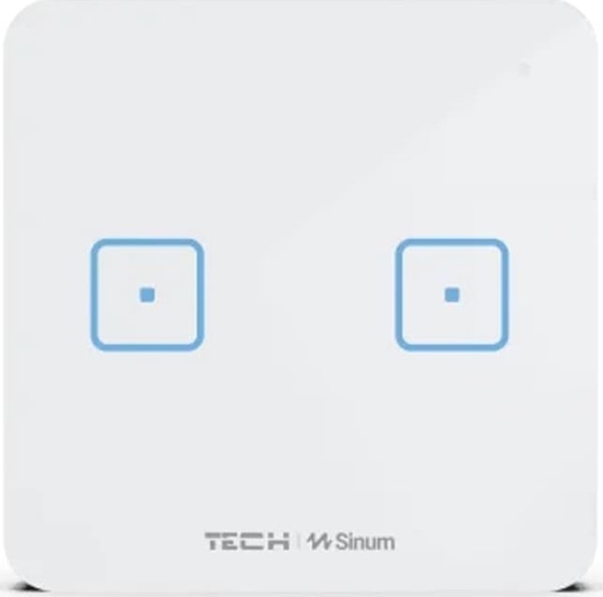 Picture of TECH Sterowniki Bezprzewodowy wcznik dwupolowy biay WS-02 Tech Sterowniki