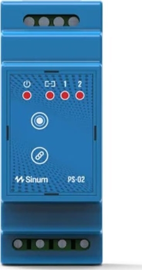 Picture of TECH Sterowniki Przewodowy przekanik na szyn din PS-02M Tech Sterowniki