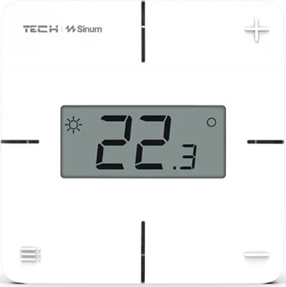 Picture of TECH Sterowniki Przewodowy regulator pokojowy sinum biay R-S1 Tech Sterowniki