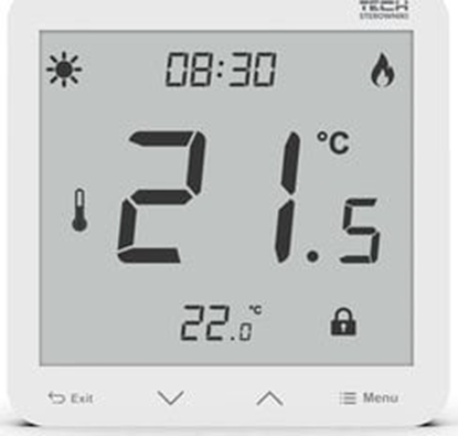 Attēls no TECH Sterowniki Sterownik ST-297ZV3 pokojowy dwustanowy podtynkowy zasilany z sieci biay