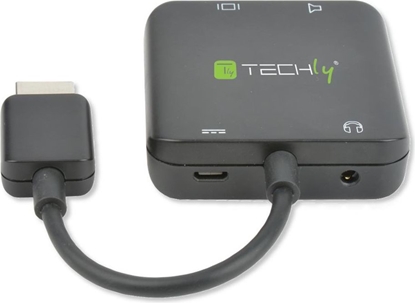 Picture of Techly Extractor separator toru audio z HDMI, Jack 3,5mm S/PDIF Toslink (026500)