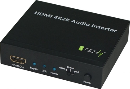 Attēls no Techly HDMI 2K4K AUDIO INSERTER HDMI/TOSLINK/AUDIO STEREO L/R
