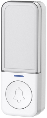 Attēls no Techly I-BELL-RING05T Przycisk dzwonka do drzwi Biay Bezprzewodowy