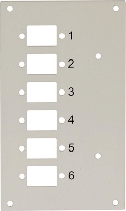 Attēls no Techly Panel przedni do przecznicy Techly 109801 na 6 adapterów