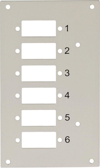 Picture of Techly Panel przedni do przecznicy Techly 109801 na 6 adapterów