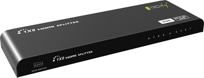 Attēls no Techly Splitter HDMI 2.0 1x8 4K*60Hz HDR EDID Aktywny Rozdzielacz (IDATA HDMI2-4K8HDR)