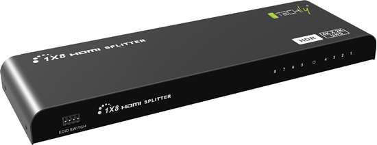 Picture of Techly Splitter HDMI 2.0 1x8 4K*60Hz HDR EDID Aktywny Rozdzielacz (IDATA HDMI2-4K8HDR)