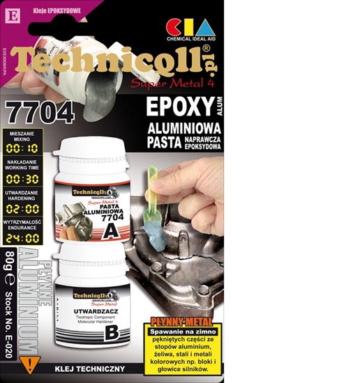 Picture of Technicqll Pasta epoksydowa aluminiowa Super Metal 4 7704 80g (E-020)