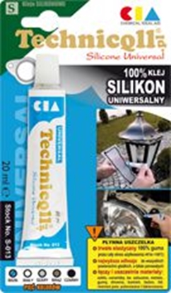 Изображение Technicqll Silikon uniwersalny czarny blister 20ml (S058)