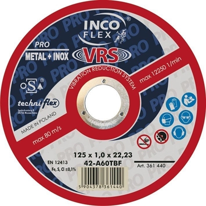 Изображение Techniflex TARCZA WYPUKÅA T27 125*1.6*22 A46TBF-VRS