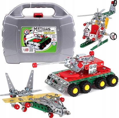 Изображение Technok Klocki konstrukcyjne metalowe Pojazdy wojskowe 334 el. 3862 TechnoK