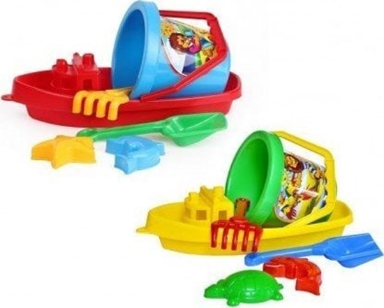 Изображение Technok Statek, zabawka do piasku ódka wiaderko akcesoria TechnoK 2889 p12 mix cena za 1 szt