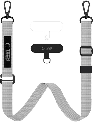 Attēls no TECH-PROTECT C6S ROPE CROSSBODY CRAYON GREY