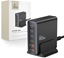 Attēls no TECH-PROTECT DC80W-GAN 6-PORT DESKTOP CHARGER PD80W/QC3.0 BLACK