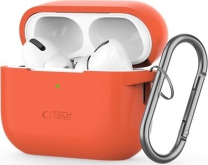 Attēls no Tech-Protect Etui Tech-Protect Silicone Hook Apple Airpods Pro 1 / 2 Neon Orange