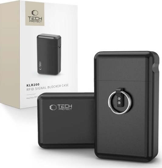 Picture of Tech-Protect Etui na kluczyki samochodowe KLR200 metalowe blokujce RFID - czarne