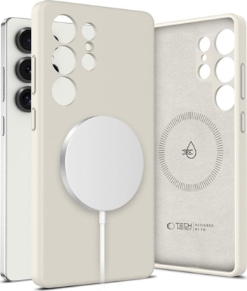 Attēls no TECH-PROTECT LIQUID SILICONE MAGSAFE GALAXY S25 ULTRA COSMIC LATTE