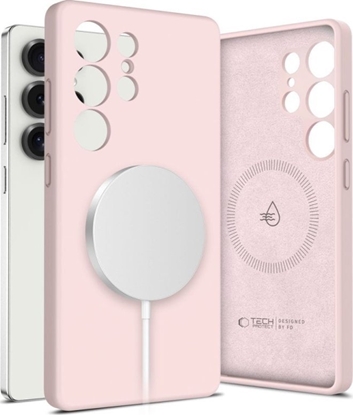 Attēls no TECH-PROTECT LIQUID SILICONE MAGSAFE GALAXY S25 ULTRA PINK PEARL