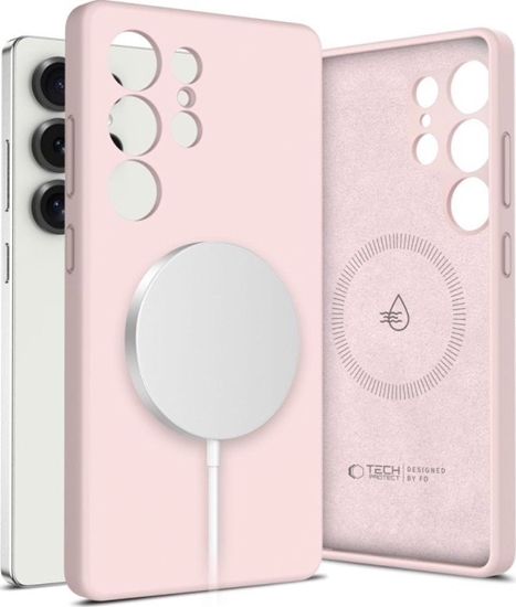 Picture of TECH-PROTECT LIQUID SILICONE MAGSAFE GALAXY S25 ULTRA PINK PEARL