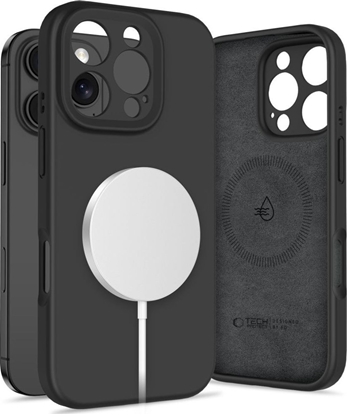 Attēls no TECH-PROTECT LIQUID SILICONE MAGSAFE IPHONE 16 PRO BLACK