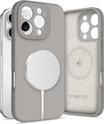 Attēls no TECH-PROTECT LIQUID SILICONE MAGSAFE IPHONE 16 PRO MAX STONE GREY