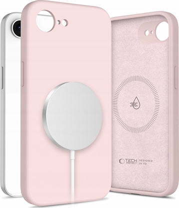 Attēls no TECH-PROTECT LIQUID SILICONE MAGSAFE IPHONE 16E PINK PEARL