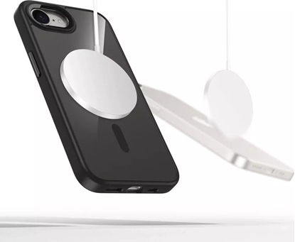 Attēls no TECH-PROTECT MAGMAT MAGSAFE IPHONE SE 4 2025 BLACK/CLEAR