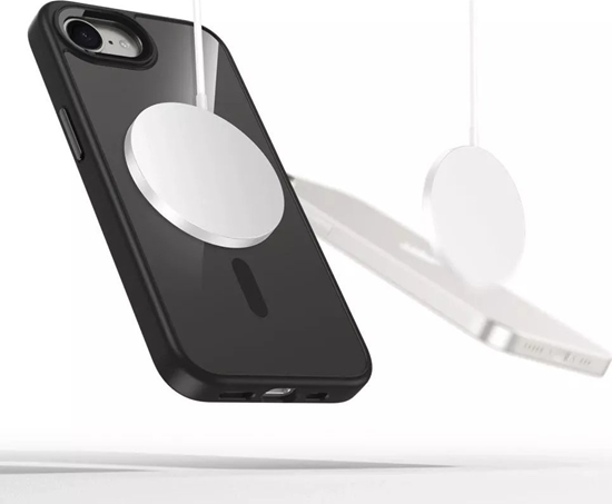 Picture of TECH-PROTECT MAGMAT MAGSAFE IPHONE SE 4 2025 BLACK/CLEAR