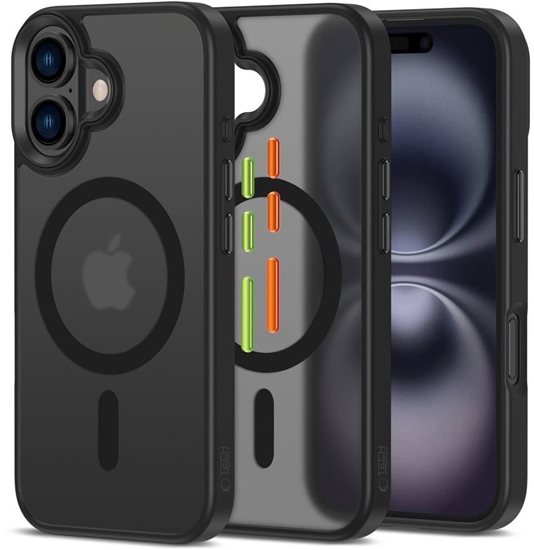 Picture of TECH-PROTECT MAGMAT XT 3-SET MAGSAFE IPHONE 16 MATTE BLACK