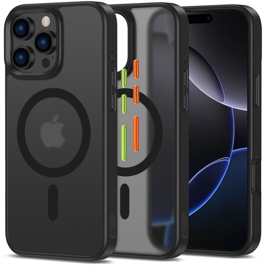 Picture of Tech-Protect Tech-Protect MagMat Magsafe 3-set iPhone 16 Pro Case - Matte Black