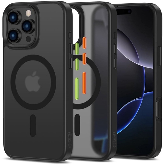 Picture of Tech-Protect Tech-Protect MagMat Magsafe 3-set iPhone 16 Pro Max Case - Matte Black
