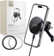 Attēls no TECH-PROTECT MM15W-V5 MAGNETIC MAGSAFE STABLE VENT CAR MOUNT WIRELESS CHARGER 15W BLACK/BLACK