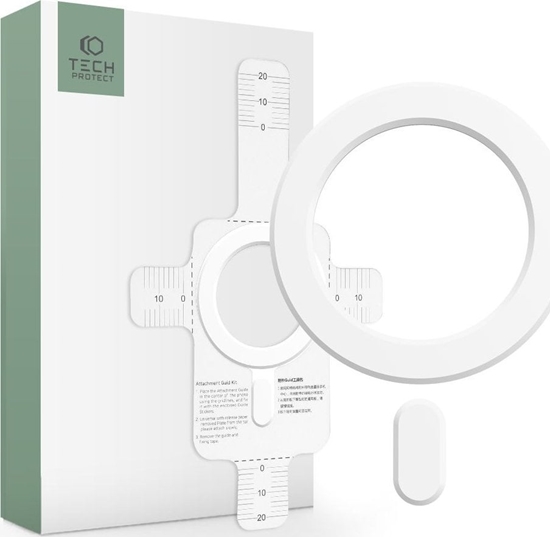 Изображение Tech-Protect Piercie MagSafe Tech-Protect Magmat Magsafe Universal Magnetic Ring White