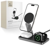 Picture of TECH-PROTECT QI15W-A47 3IN1 MAGNETIC MAGSAFE WIRELESS CHARGER BLACK