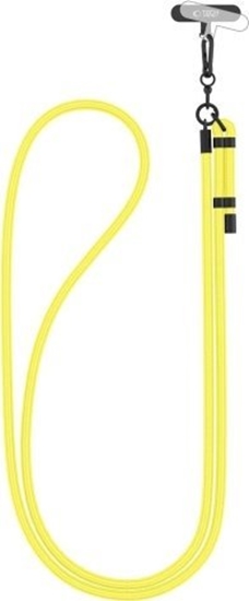Picture of Tech-Protect TECH-PROTECT C1S ROPE CROSSBODY STRAP NEON YELLOW/BLACK